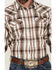 Image #3 - Cody James Men' Rodeo Plaid Print Long Sleeve Snap Western Shirt, Tan, hi-res
