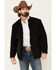 Image #1 - Cripple Creek Men's Black Nylon CC Barn Coat, Black, hi-res