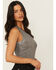 Image #2 - Revel Women's Silver Shimmer Tank, Silver, hi-res