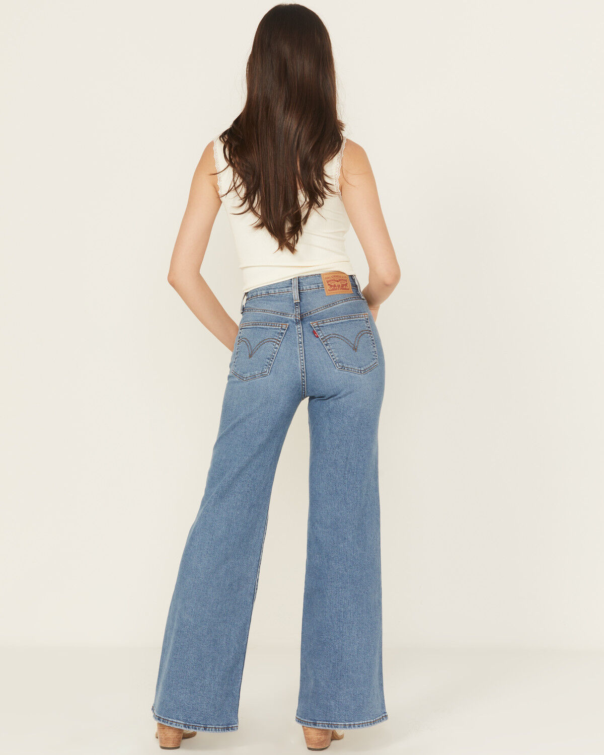 Image #3 - Levi's Women's So Nice Medium Wash Ribcage Stretch Denim Jeans, Dark Wash, hi-res