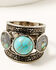 Image #6 - Shyanne Women's Silver Longhorn & Turquoise Abalone 5-piece Ring Set, Silver, hi-res