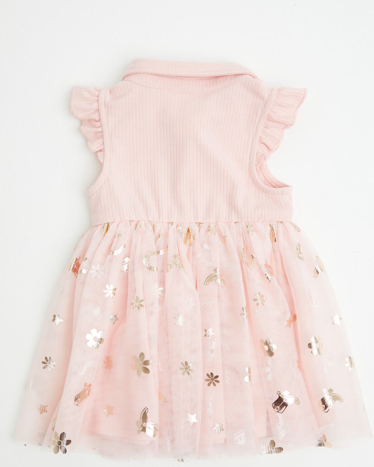 Image #3 - Sugar California Infant Girls' Horseshoe Print Tutu Dress, Pink, hi-res