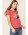 Rock & Roll Denim Women's Red Texas Rodeo Tee, Red, hi-res