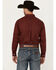 Image #4 - Ariat Men's Isaac Wrinkle Free Medallion Print Long Sleeve Button-Down Western Shirt, Burgundy, hi-res