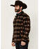 Image #2 - Powder River Outfitters Men's Boot Barn Exclusive Southwestern Print 1/4 Zip Pullover, Brown, hi-res