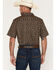 Image #4 - RANK 45&reg; Men's Free Hand Medallion Print Short Sleeve Button-Down Stretch Western Shirt, Black, hi-res