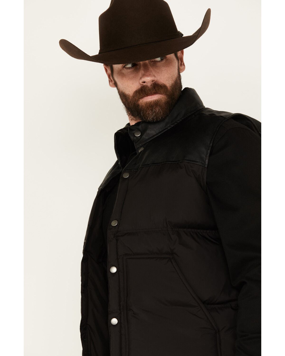 Image #2 - Moonshine Spirit Men's Snap Puffer Vest, Black, hi-res