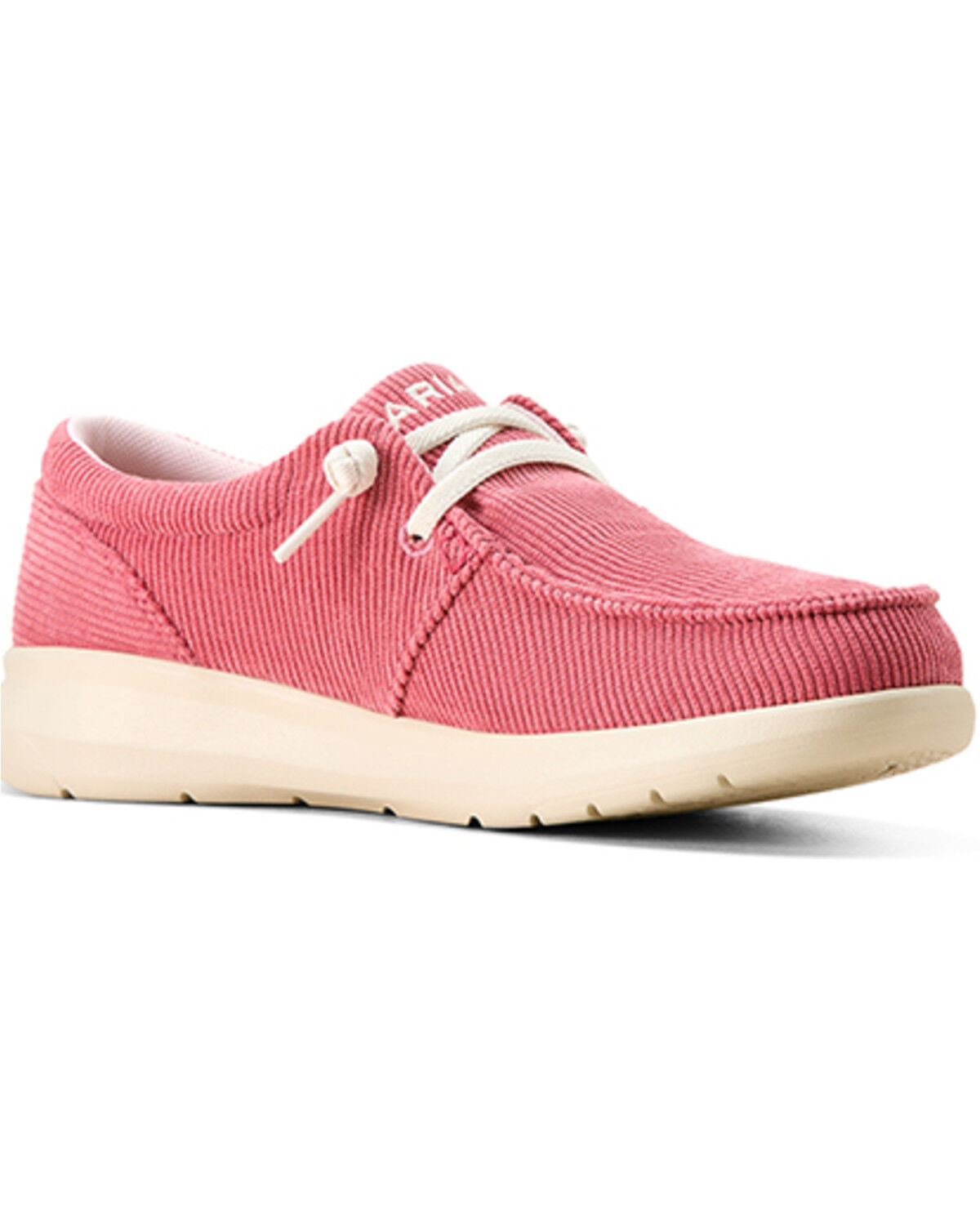Image #1 - Ariat Women's Hilo Corduroy Casual Shoes - Moc Toe, Pink, hi-res