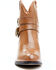 Roper Women's Maybelle Burnished Brown Belted Short Western Boots - Round Toe, Brown, hi-res