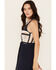 Image #2 - Cleobella Women's Drew Hand Crochet Midi Dress, Navy, hi-res