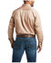 Image #2 - Ariat Men's Solid Khaki Twill Long Sleeve Western Shirt - Big & Tall, Beige/khaki, hi-res