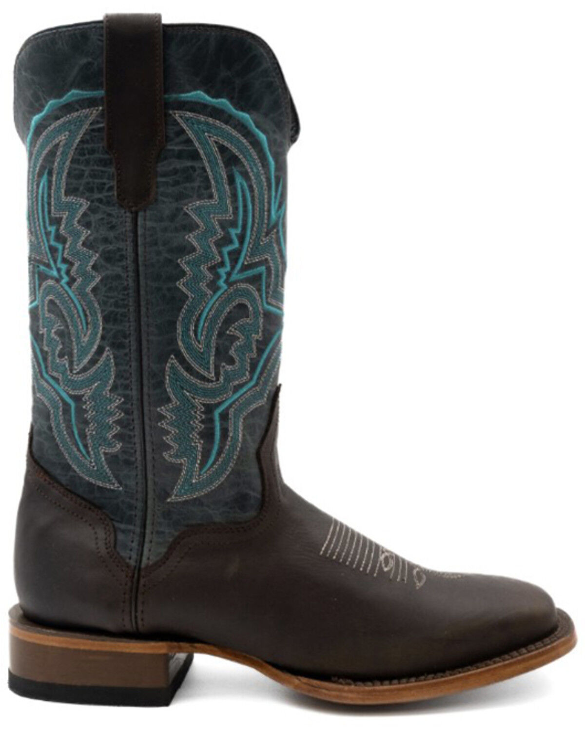 Image #2 - Ferrini Men's Clint Tall Western Boots - Broad Square Toe, Chocolate, hi-res