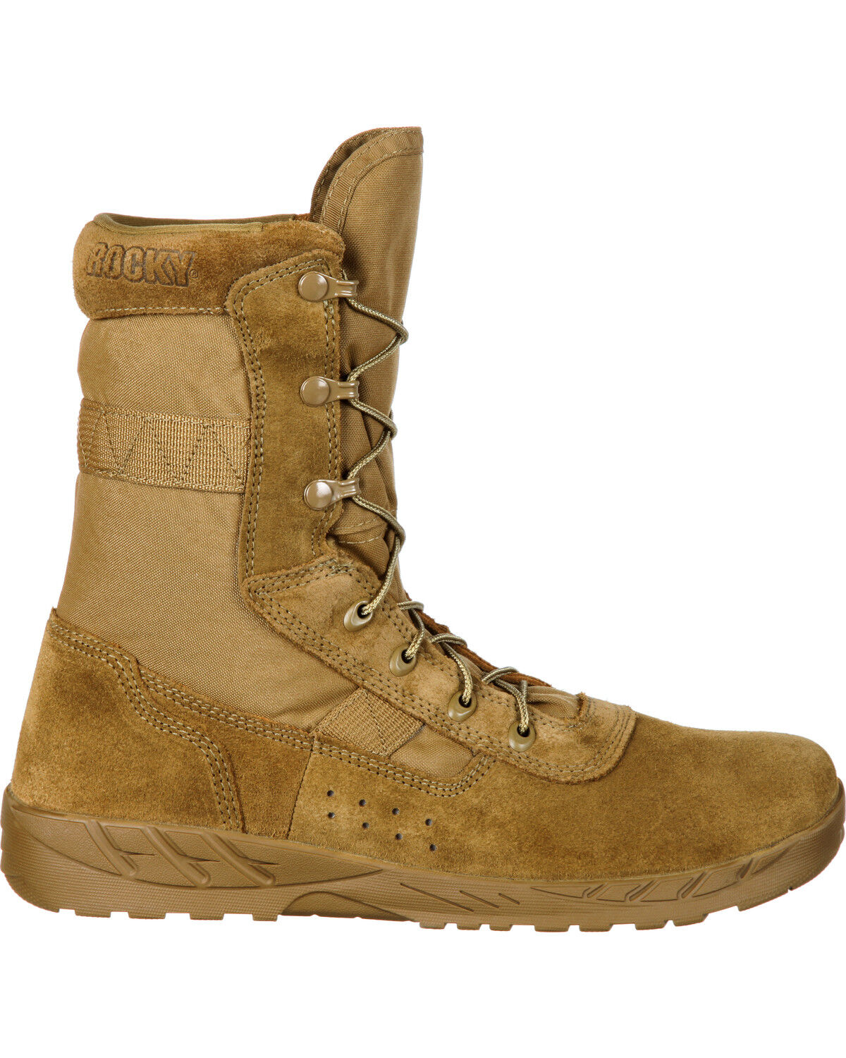 Image #2 - Rocky Men's C7 CXT Lightweight Commercial Military Boot - Round Toe, Brown, hi-res