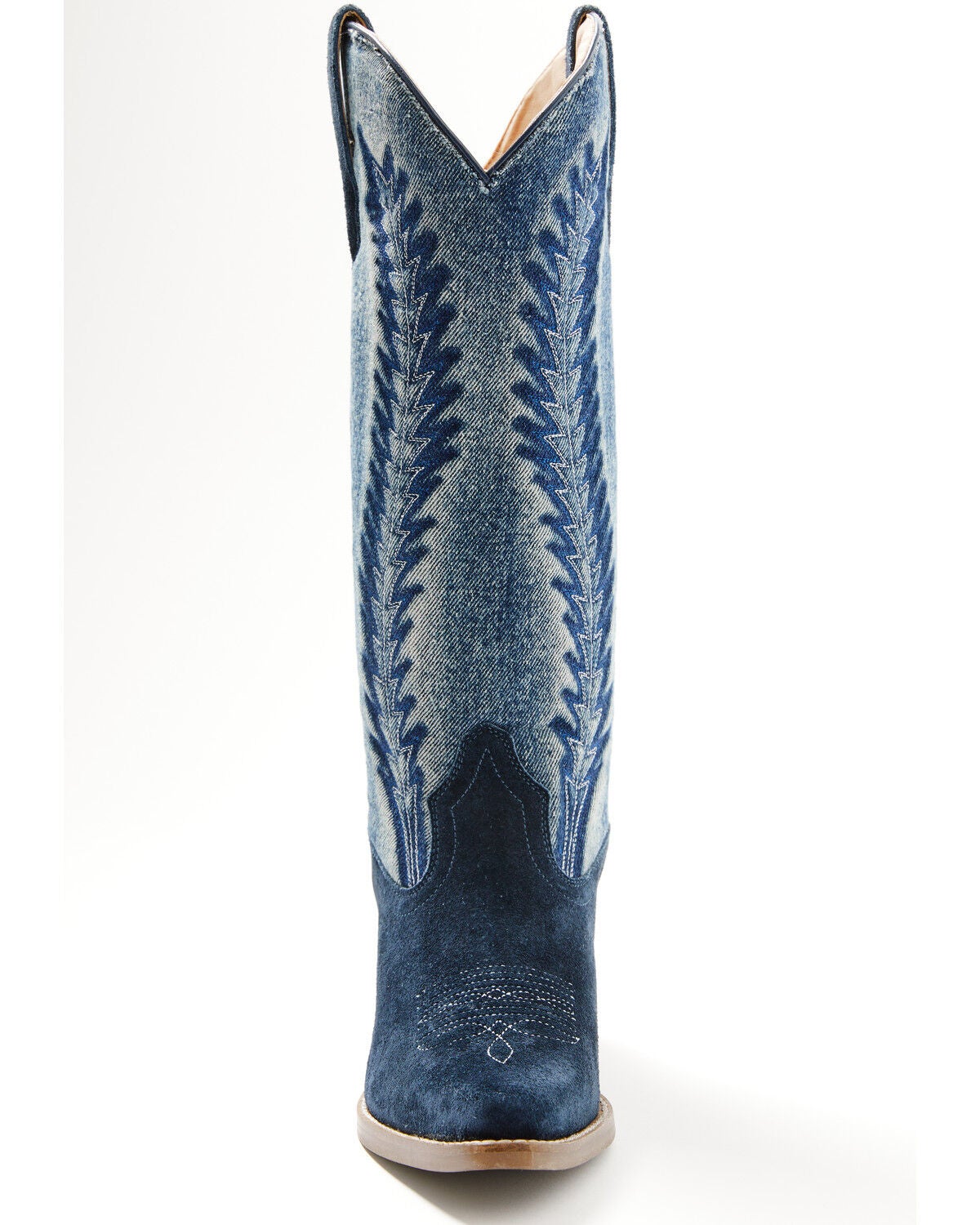 Image #4 - Idyllwind Women's Sawtelle Denim Tall Western Boots - Snip Toe, Navy, hi-res