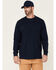 Image #1 - Hawx Men's Solid Navy Forge Long Sleeve Work Pocket T-Shirt - Tall, Navy, hi-res