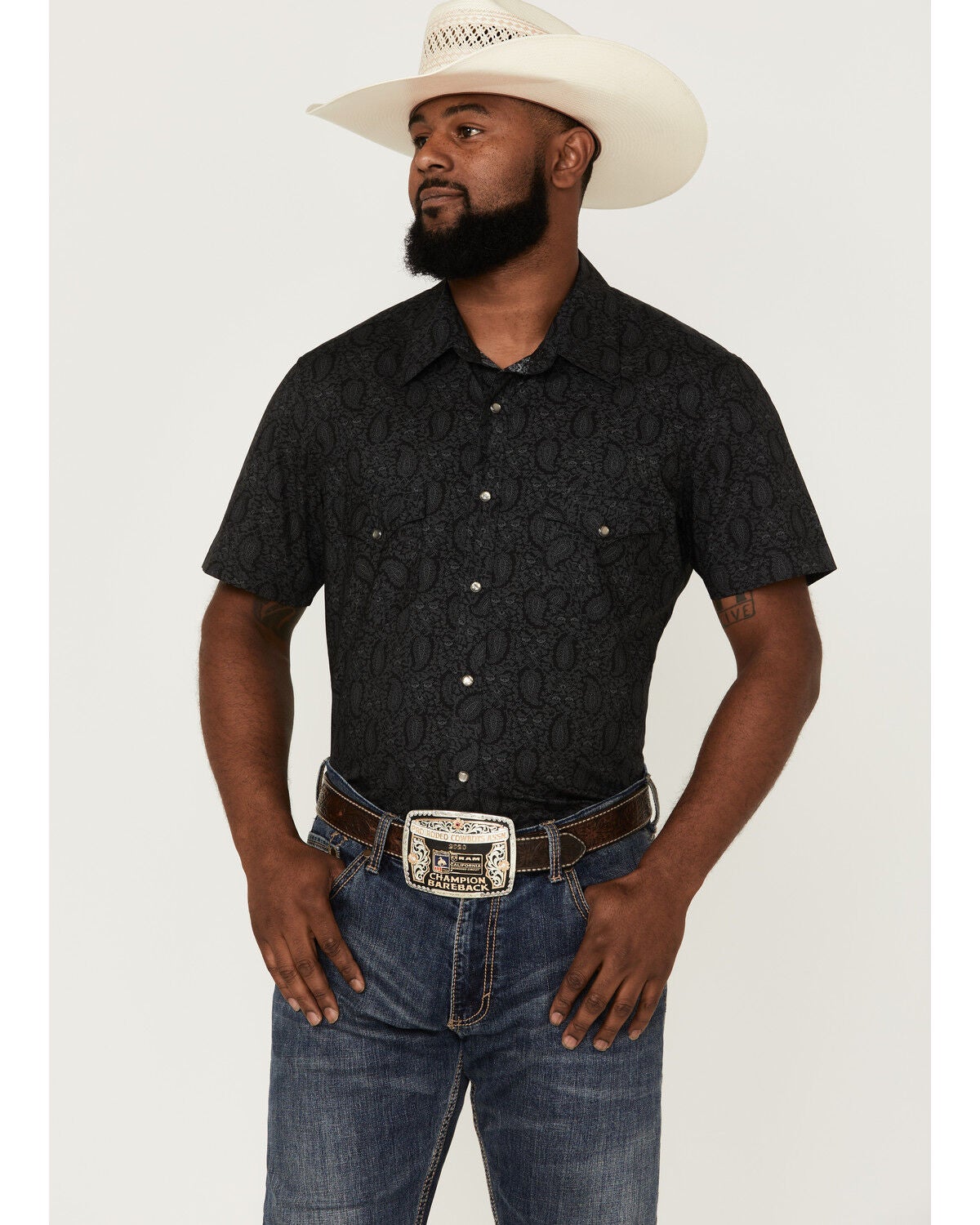 Short Sleeve Snap Western Shirt 