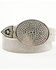 Image #5 - Idyllwind Women's Lovell Rhinestone Oval Buckle Belt, Silver, hi-res