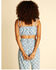Image #3 - Billabong x Wrangler Women's Perfect Pair Floral Print Sleeveless Crop Top, Blue, hi-res
