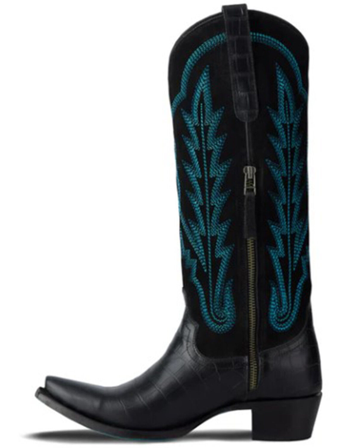 Image #3 - Lane Women's Skylight Tall Western Boots - Snip Toe, Black, hi-res