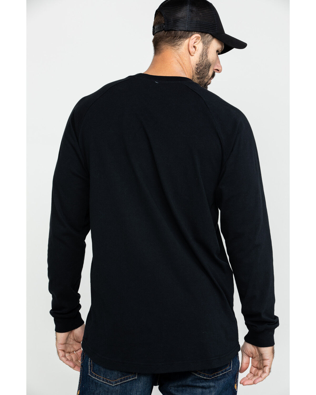 Image #2 - Ariat Men's Black Rebar Cotton Strong Graphic Long Sleeve Work Shirt - Big & Tall, , hi-res