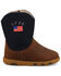 Image #2 - Twisted X Infant Boys' Driving Moc Boots - Round Toe, Navy, hi-res