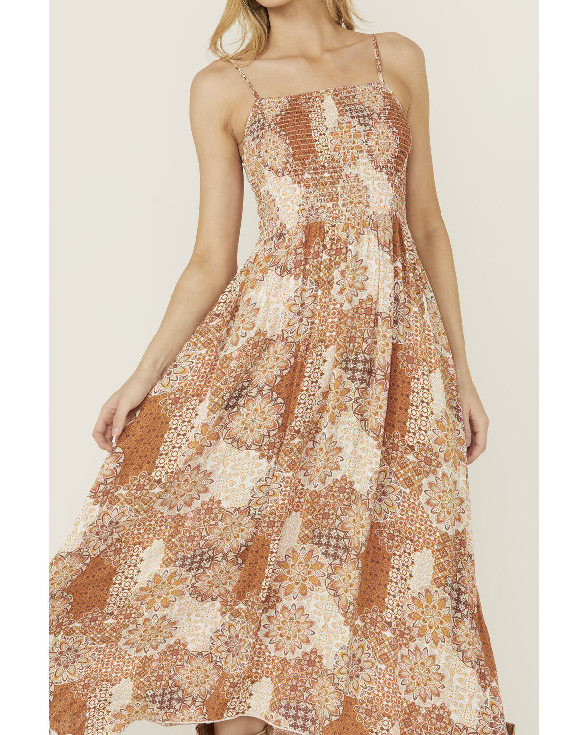 Image #3 - Wild Moss Women's Printed Midi Dress, Multi, hi-res