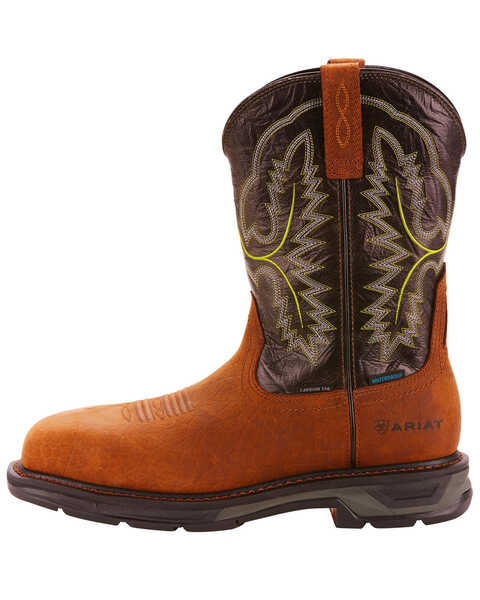 Image #2 - Ariat Men's WorkHog® XT H20 Western Boots - Broad Square Toe, Brown, hi-res