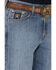 Image #2 - Cinch Men's Black Label Medium Wash Loose Tapered Rigid Denim Jeans, Blue, hi-res