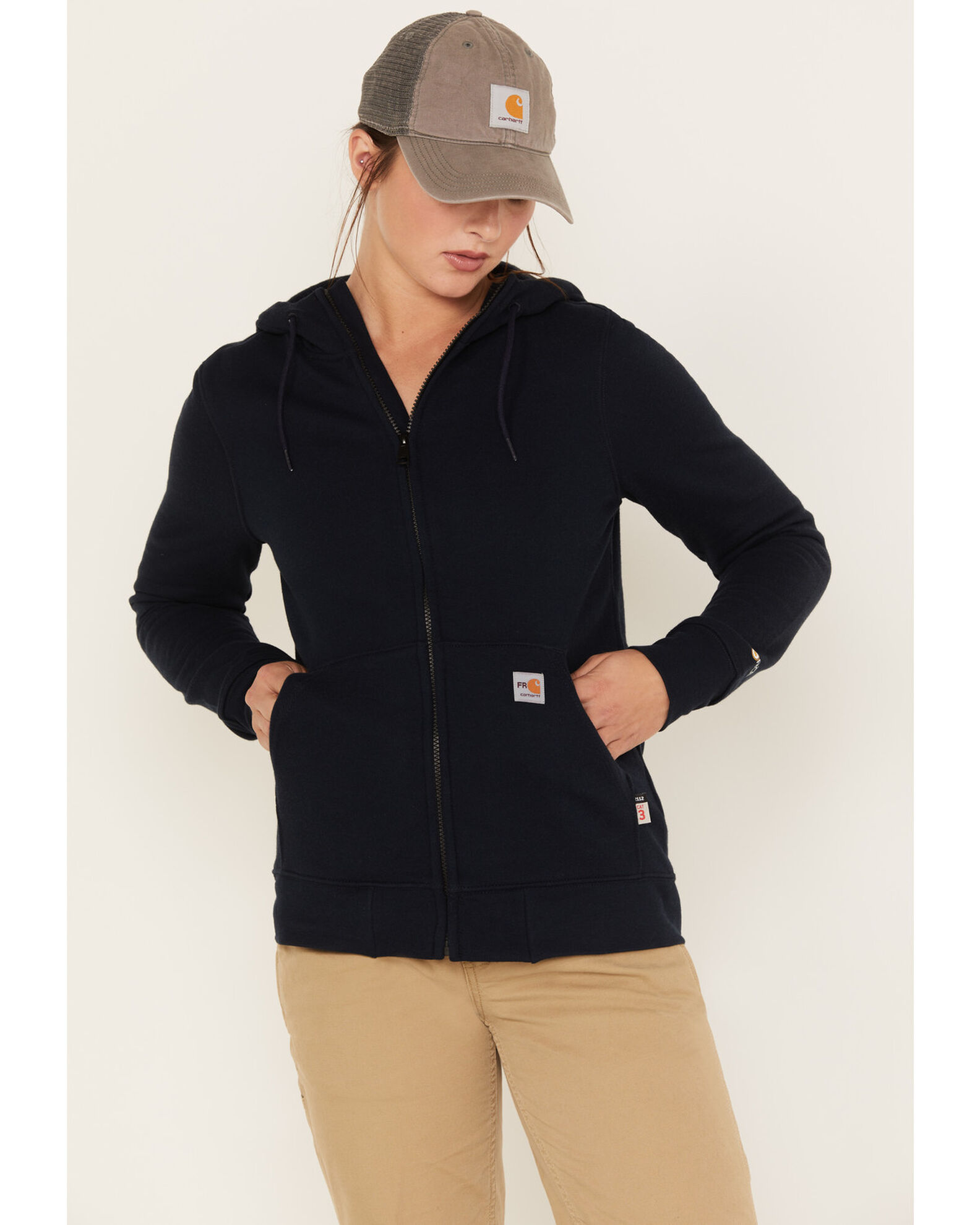 Carhartt Women s Force FR Relaxed Fit Zip Front Sweatshirt Work Hoodie Country Outfitter