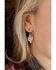 Montana Silversmiths Women's Desert Full Moon Cactus Earrings, Silver, hi-res