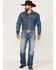 Image #3 - Rock & Roll Cowboy Men's Raised Straight Jeans, Medium Blue, hi-res