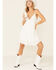 Image #1 - Tempted Women's Crochet Top Sundress, White, hi-res