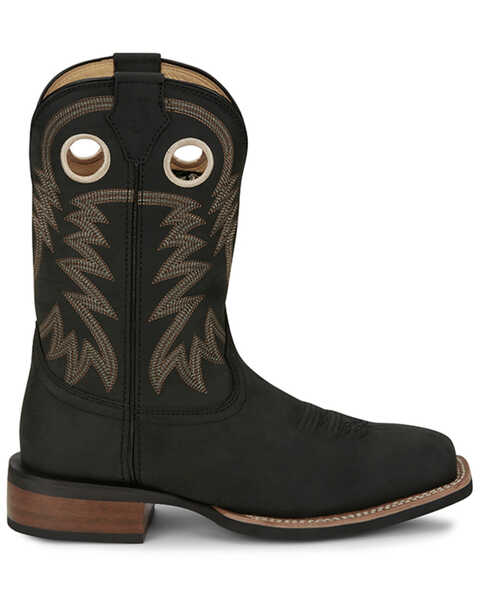 Image #2 - Justin Men's Shane Frontier Performance Western Boots - Broad Square Toe , Black, hi-res