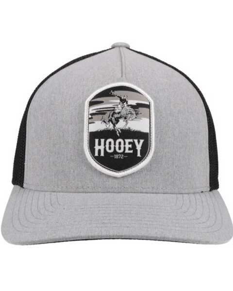 Image #3 - HOOey Boys' Grey Cheyenne Patch Flex Fit Mesh Ball Cap , Grey, hi-res