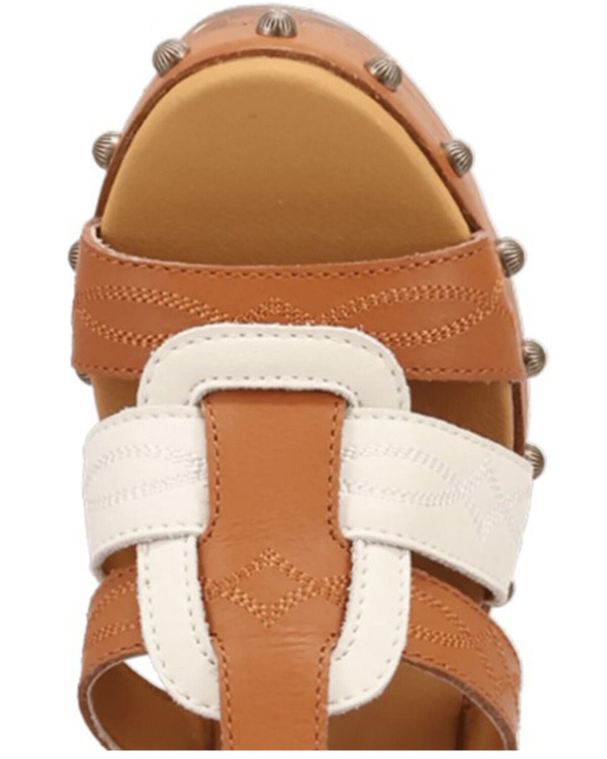 Image #6 - Dingo Women's Cosmo Wooden Wedge Sandals, Brown, hi-res