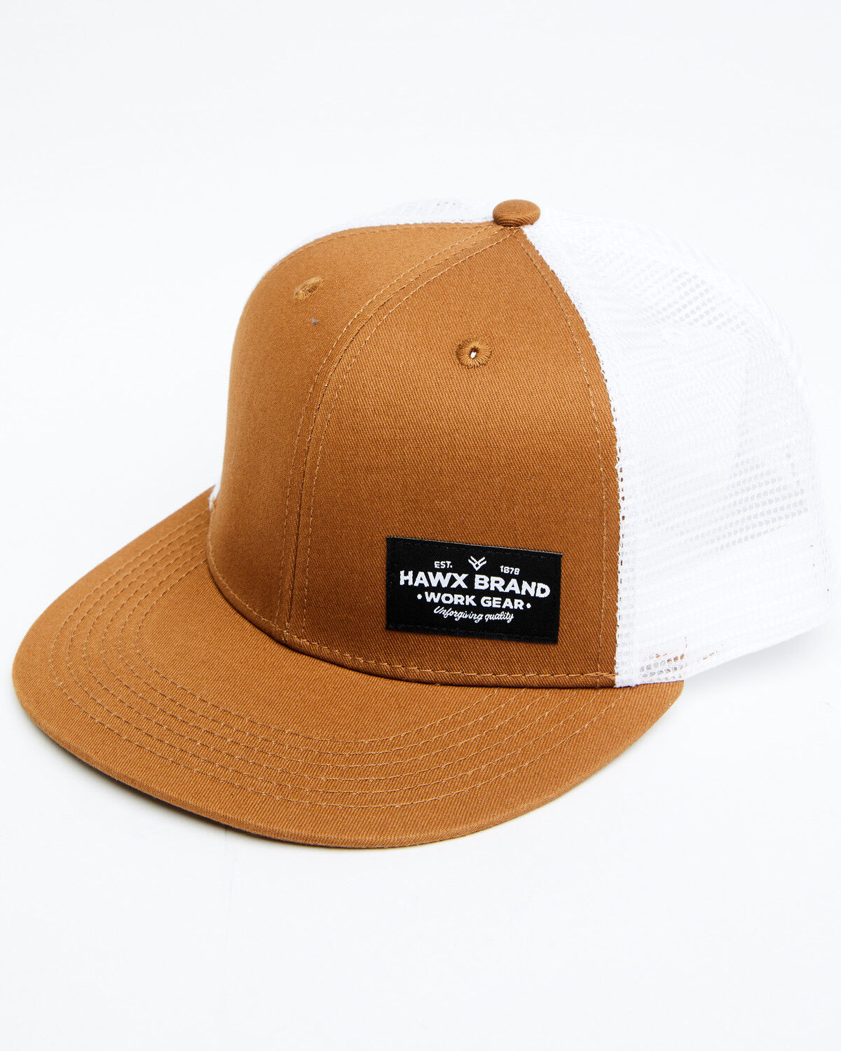 Image #1 - Hawx Men's Corner Patch Ball Cap, Pecan, hi-res