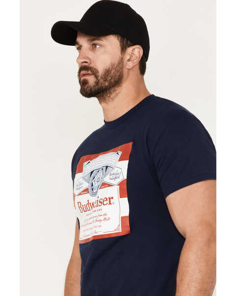 Image #2 - Brew City Beer Gear Men's Budweiser Patriotic Logo Short Sleeve T-Shirt, , hi-res