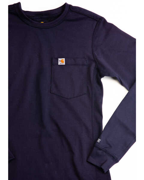 Image #2 - Carhartt Women's FR Force Long Sleeve Shirt, Navy, hi-res