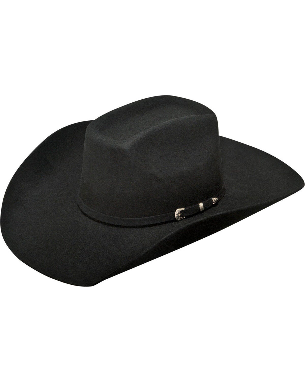 Ariat Added Money 2X Felt Cowboy Hat, Black, hi-res