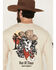 Image #4 - Riot Society Men's Out Of Time Cowgirl Long Sleeve Graphic T-Shirt, Sand, hi-res