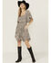 Image #1 - Wrangler Retro Women's Flutter Sleeve Mini Dress, Grey, hi-res