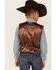 Scully Boys' Boar Suede Vest, Espresso, hi-res