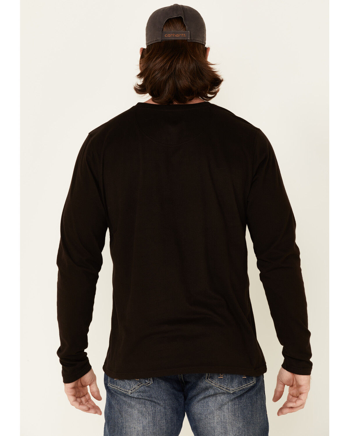 Image #4 - North River Men's Brown Moleskin Crew Long Sleeve T-Shirt, Brown, hi-res