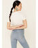 Bandit Brand Women's Take It Easy Roadrunner Graphic Short Sleeve Tee  , White, hi-res