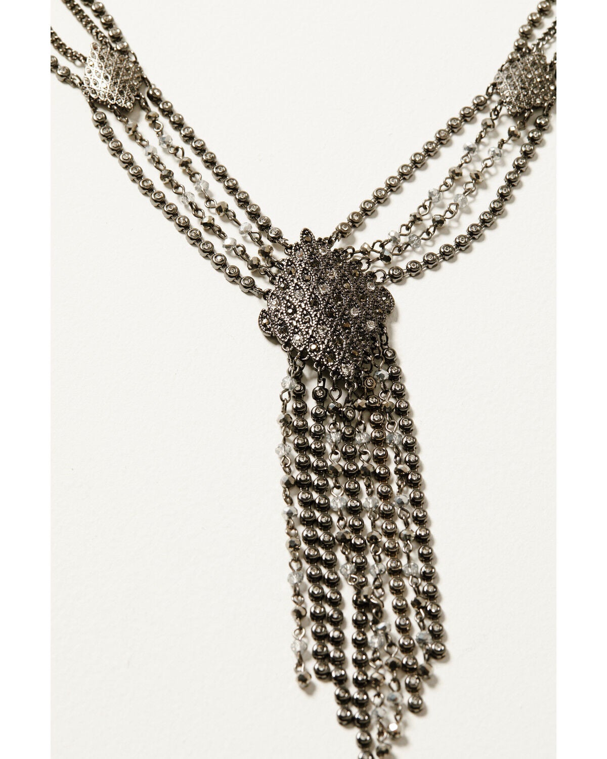 Image #2 - Shyanne Women's Enchanted Forest Diamond Chain Necklace, Pewter, hi-res
