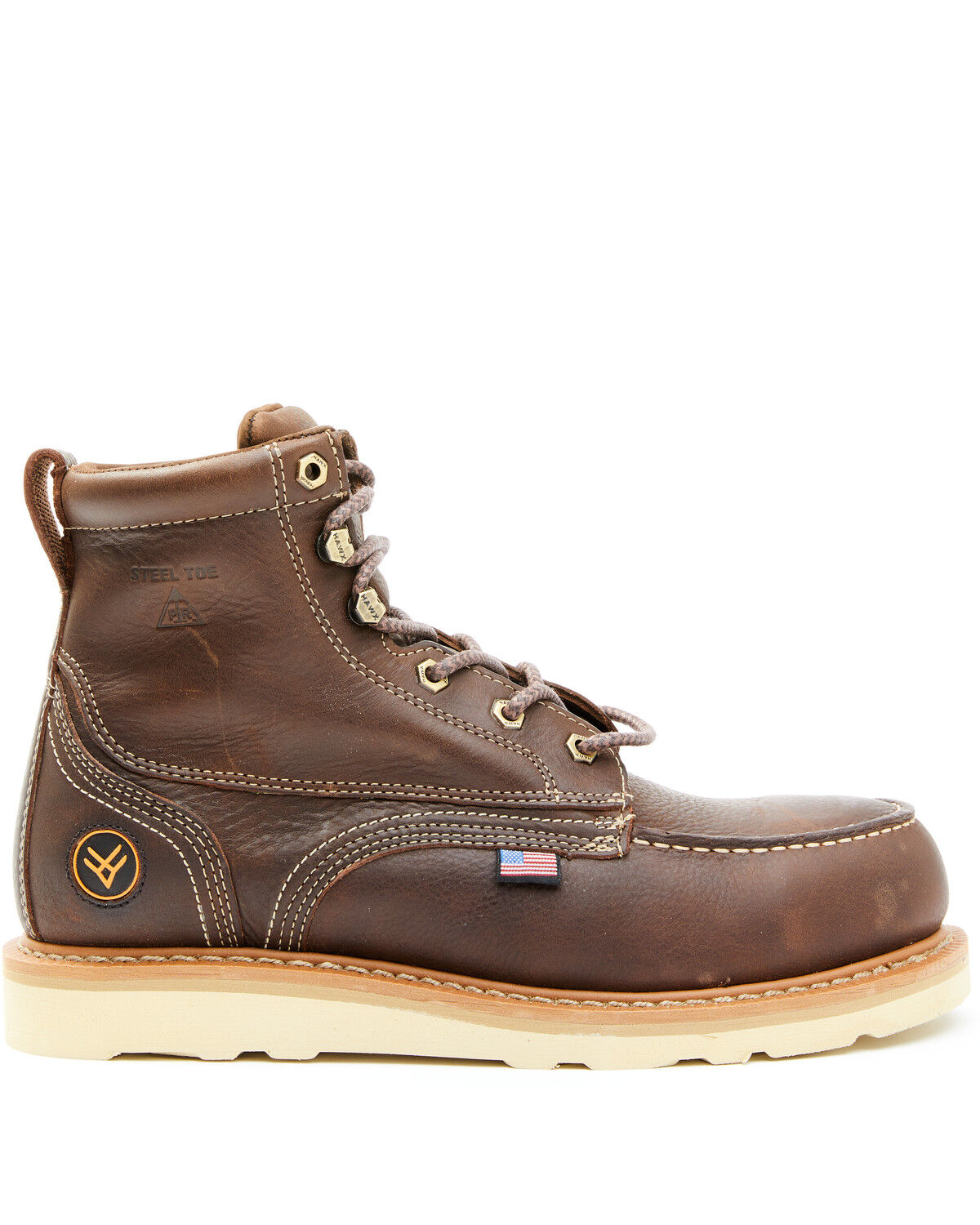 Hawx Men's USA Moc Wedge Value Work Boots - Steel Toe Hawx Men's USA Moc Wedge Value Work Boots - Steel Toe