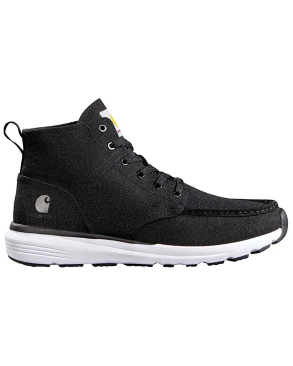 Image #2 - Carhartt Men's Haslett Canvas Chukka Moc Work Shoes - Soft Toe, Black, hi-res