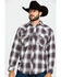 Image #1 - Resistol Men's Brazos Ombre Large Plaid Long Sleeve Western Shirt , Lt Brown, hi-res