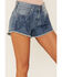 Image #2 - Ariat Women's Serenity Embroidered Front 3" Shorts, Blue, hi-res