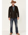Cody James Men's Blazer - Long, Dark Brown, hi-res